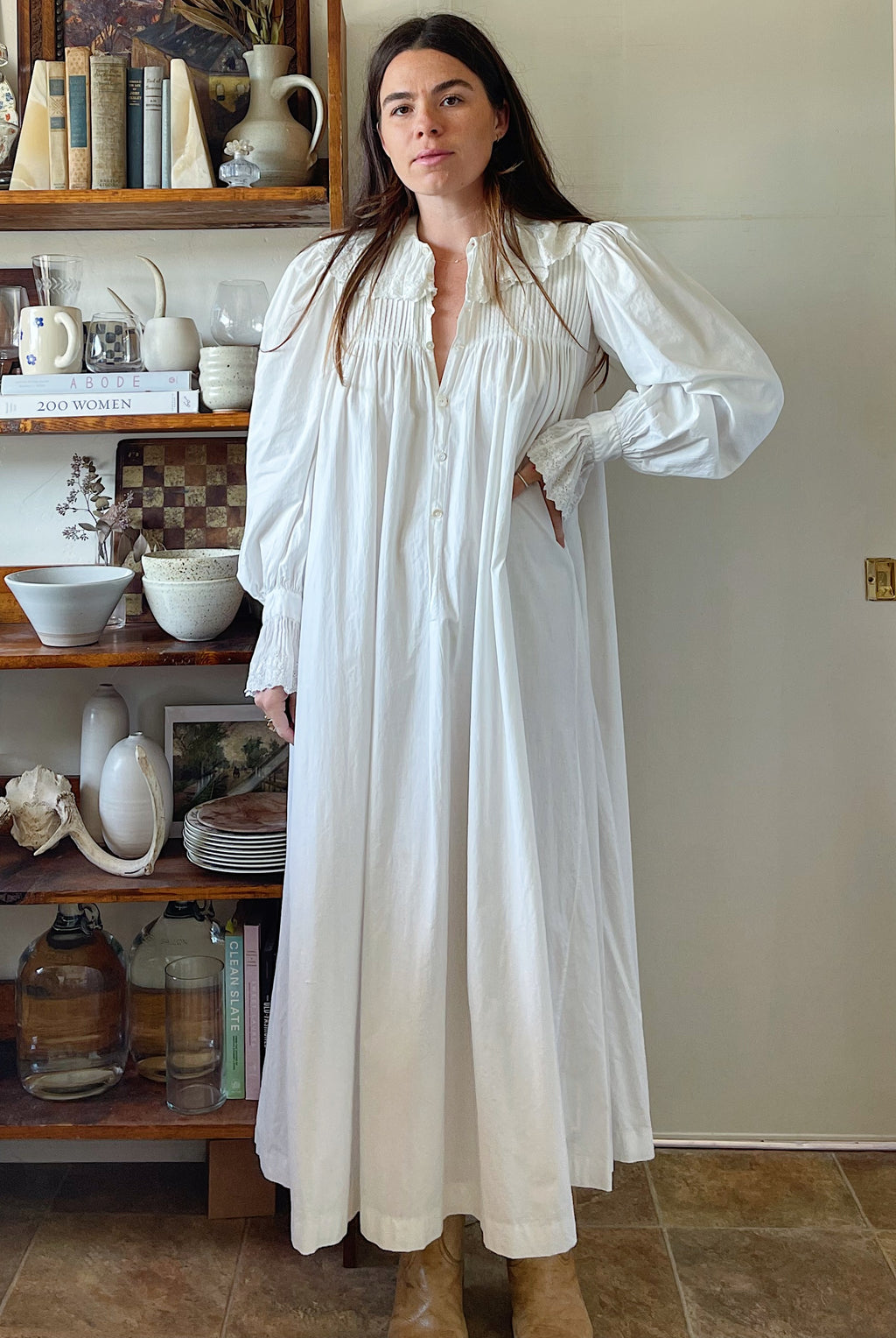 Victorian Ruffle Collar Nightgown – The Ludlow Shop