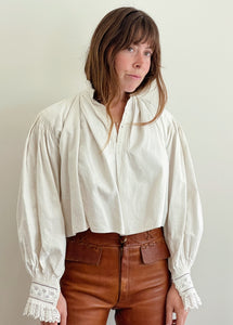 Antique Heavy Linen Blouse