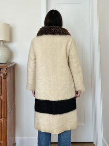 Ludlow Brown Sheepskin Blanket Trench