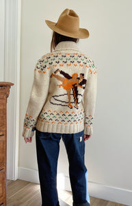 Handknit Ice Skater Cardigan