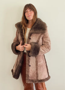 70s shearling coat hotsell