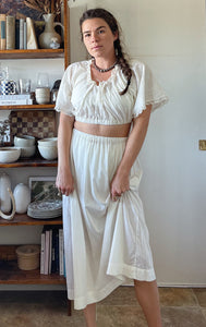 Antique Cotton Skirt Set