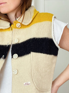 Ludlow Hudson Stripe Wool Blanket Vest