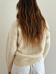 Cream Wool Pullover