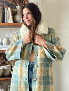 Ludlow Shearling Blanket Duster