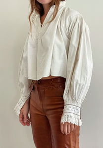 Antique Heavy Linen Blouse