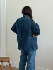 1940s Denim Barn Coat