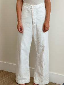 1940s Cotton Sailor Pants