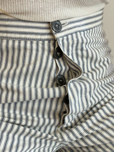 Handmade French Ticking Stripe Trousers