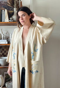 Antique Embroidered Kimono