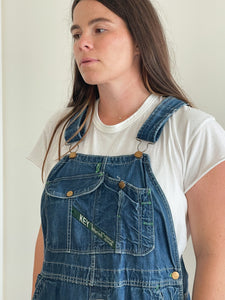 Key Dark Wash Overalls