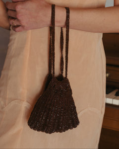 1920s Beaded Silk Bag