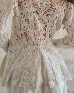 Edwardian Handmade Lace Wedding Jacket