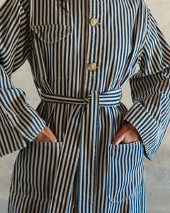 Oliver Denim Trench Railroad Stripe