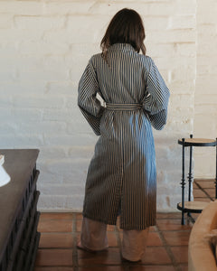 Oliver Denim Trench Railroad Stripe