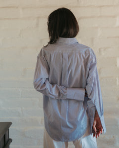 Sandra Shirt Narrow Blue Stripe