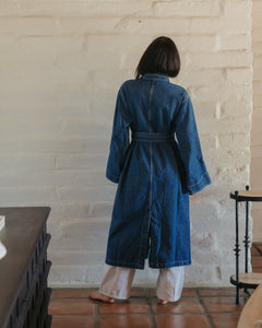 Oliver Denim Trench Washed Indigo