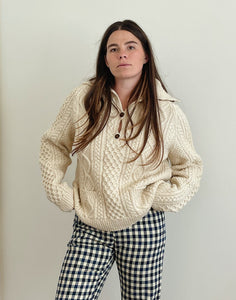 Handknit Fisherman Pullover