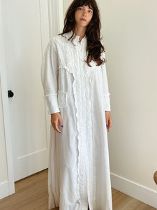 Edwardian Embroidered Floral Nightgown