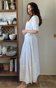 20s Cutwork Linen Dress