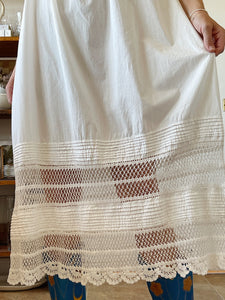 Antique Crochet Cotton Dress