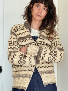 Handknit Wool Cardigan