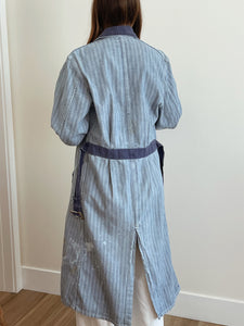 1950s Herringbone Denim Trench