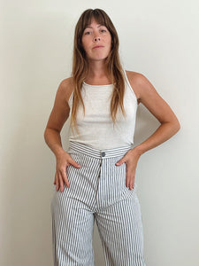 Handmade French Ticking Stripe Trousers