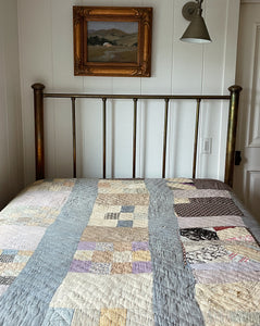 Early Cotton Feedsack Quilt