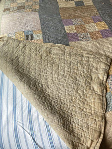 Early Cotton Feedsack Quilt