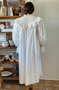 Incredible Edwardian Pleated + Lace Dress