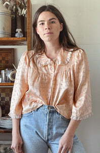 Embroidered Lace Bed Jacket