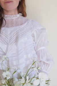 Edwardian Cotton Lace Blouse