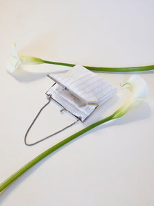 Antique Bridal White Beaded Purse