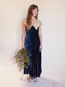 Jewel Tone Silk Velvet Dress