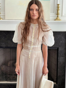 1930s organza dress 1930s Organza Ruffle Dress