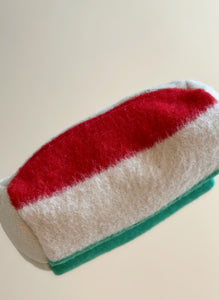 Wool Cream Hudson Stripe Blanket Pouch